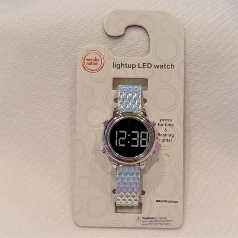 NWT Wonder Nation light up LED watch ages 6+